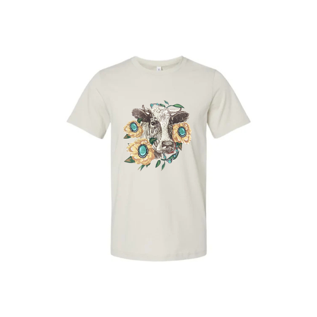 Sunflower Cow Tee